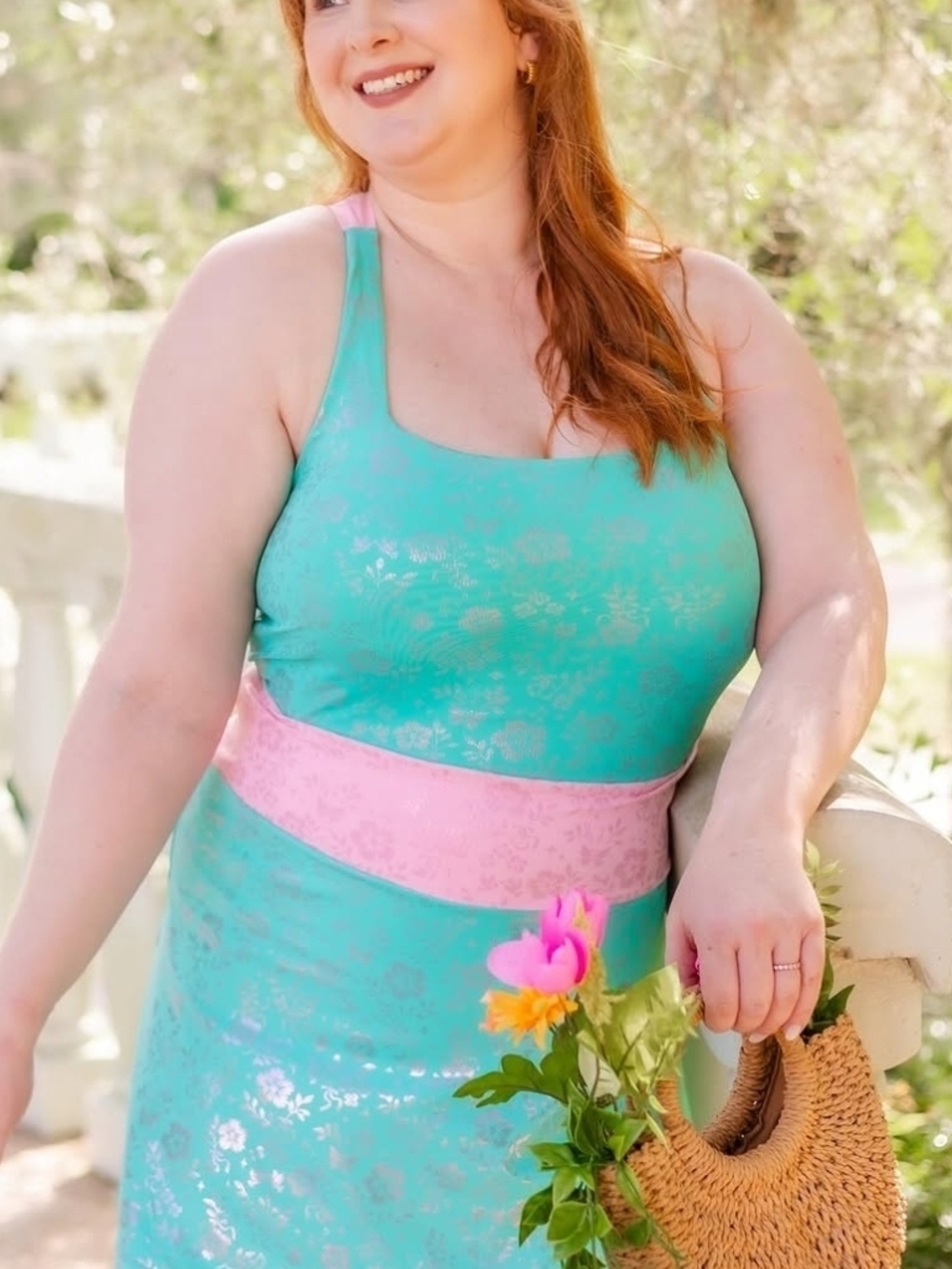 NWT Princess Icons Ever Enchant Aqua/Pink Athletic Dress Sold Out Plus Sz XXXL